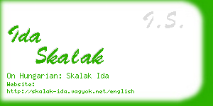 ida skalak business card